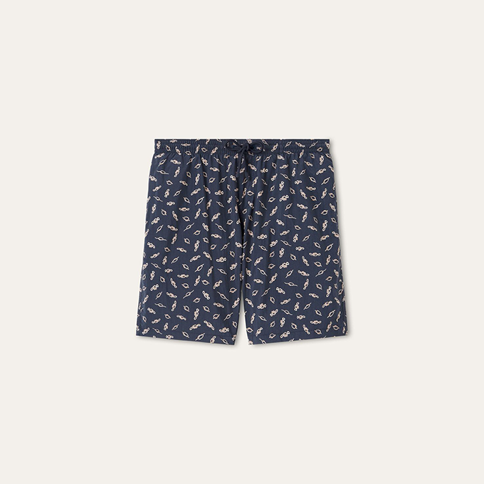 loro piana printed drawstring shorts